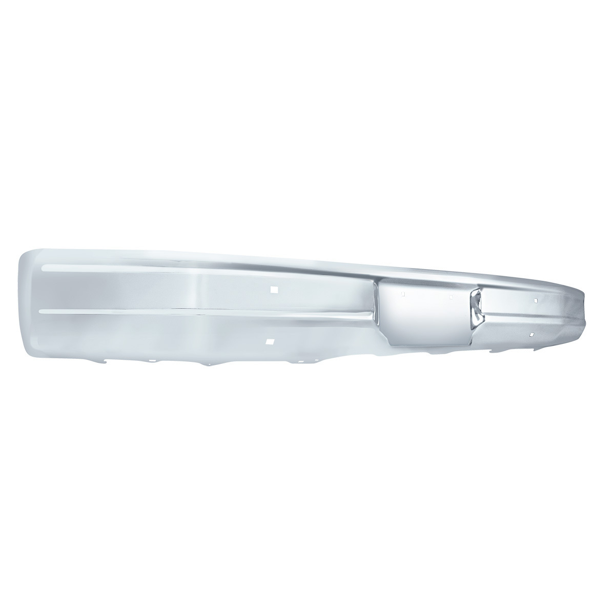 Chrome Bumper Without Impact Strip Holes For 1980-1986 Ford Truck & Bronco-Front