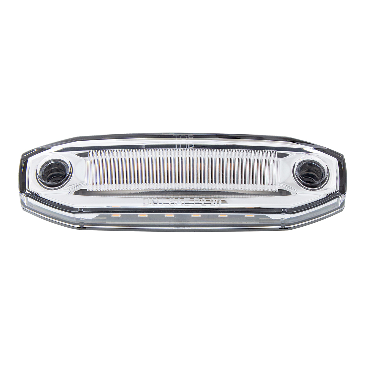 6 Amber LED Light (Clearance/Marker) With 6 Amber LED Side Ditch Light