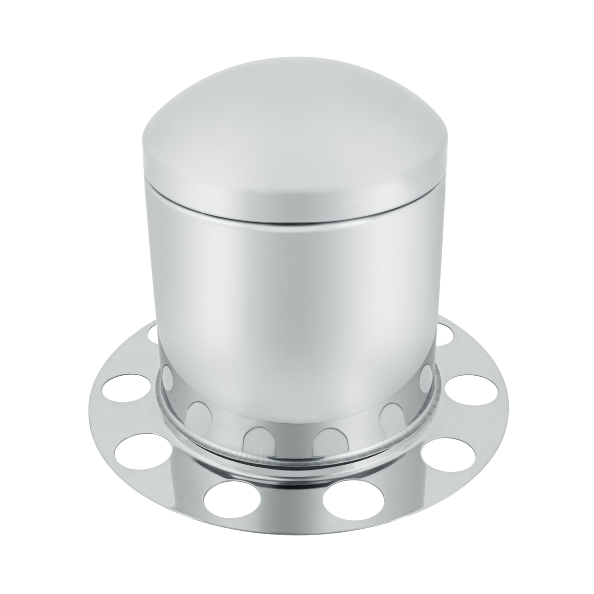 Stainless Dome Rear Axle Cover 3PC Kit For 1-1/2" Nut Cover - Aluminum Wheel