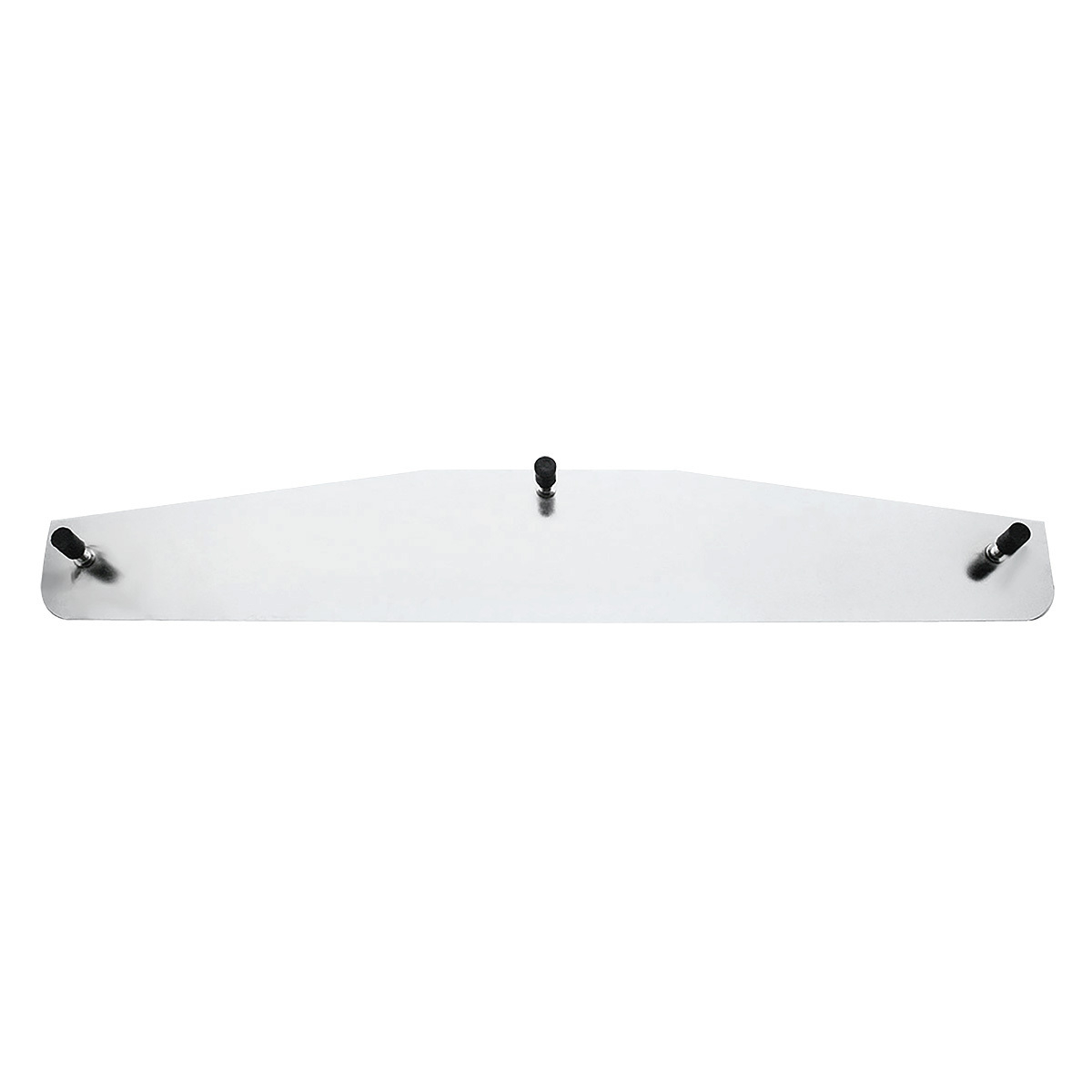 4" X 24" Chrome Standard Bottom Mud Flap Plate - Welded Stud