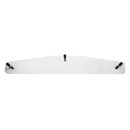 4" X 24" Chrome Standard Bottom Mud Flap Plate - Welded Stud