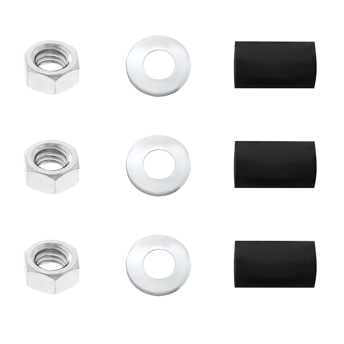 4" X 24" Chrome Standard Bottom Mud Flap Plate - Welded Stud