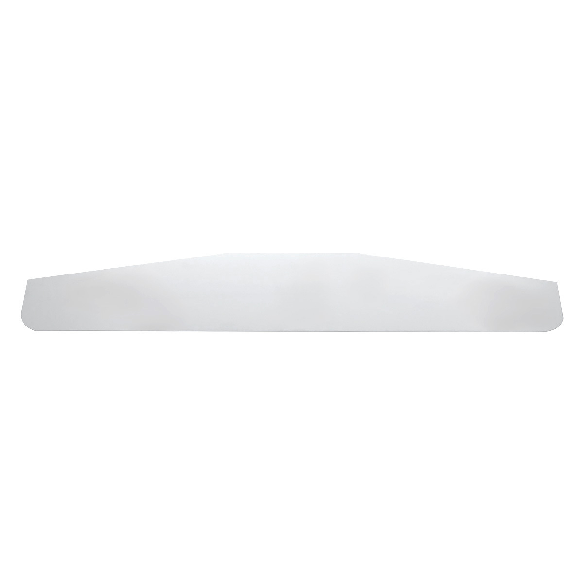 4" X 24" Chrome Standard Bottom Mud Flap Plate - Welded Stud