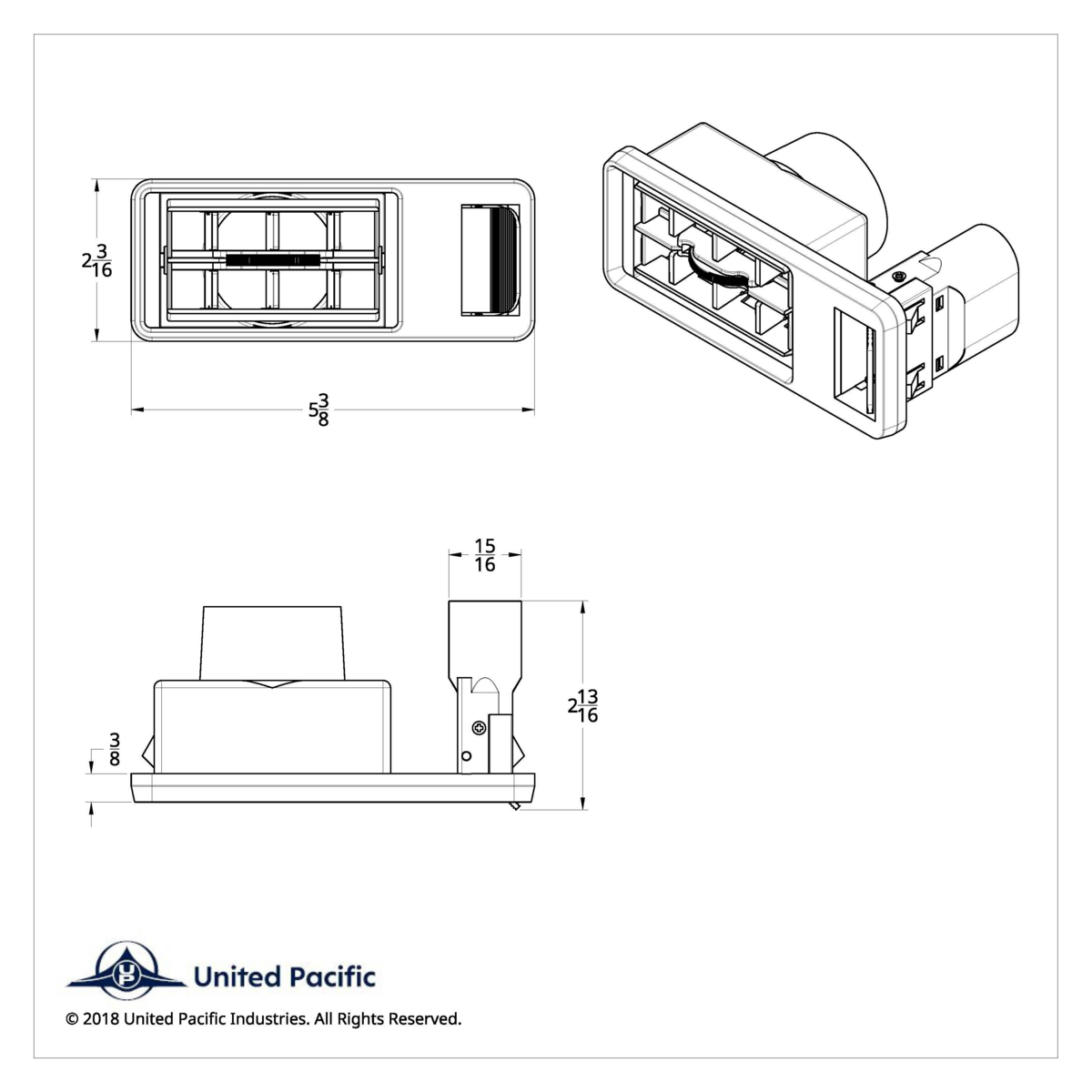 Chrome Plastic A/C Vent For 2001 & Earlier Kenworth - Driver