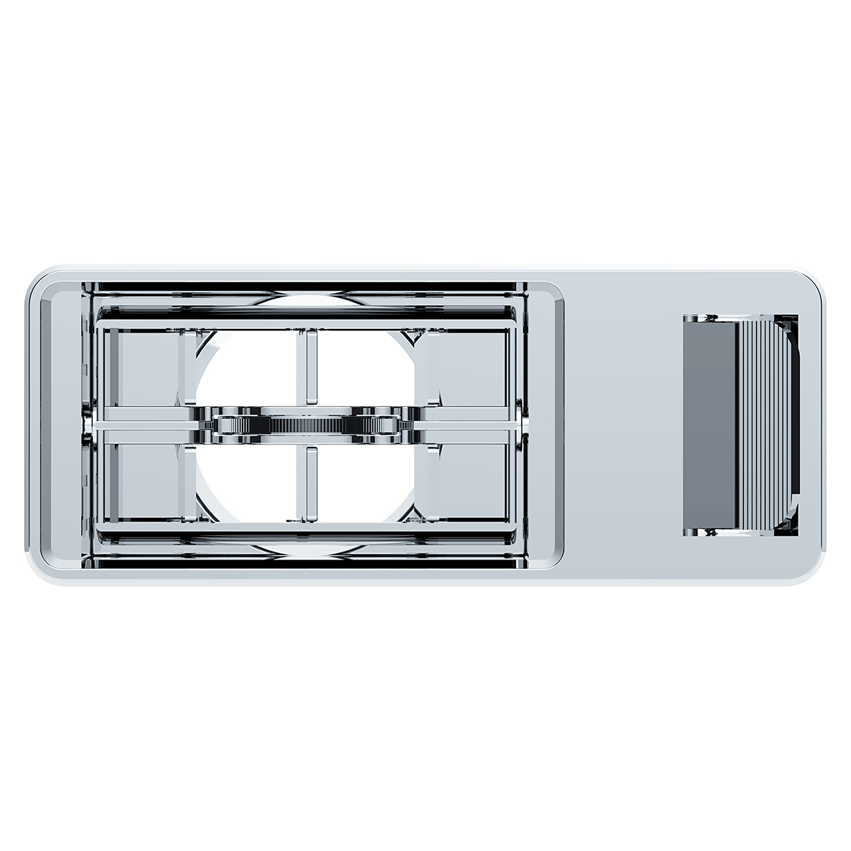 Chrome Plastic A/C Vent For 2001 & Earlier Kenworth - Driver