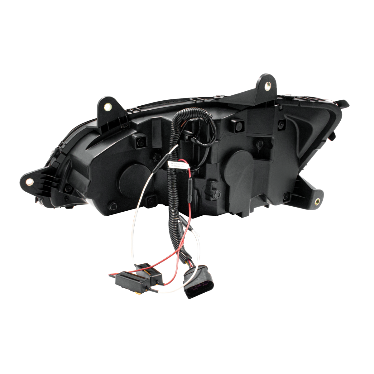 Bundle (2pcs): LED Chrome Projection Headlight With Sequential Turn Signal For 2008-2017 Kenworth T660-Driver and Passenger