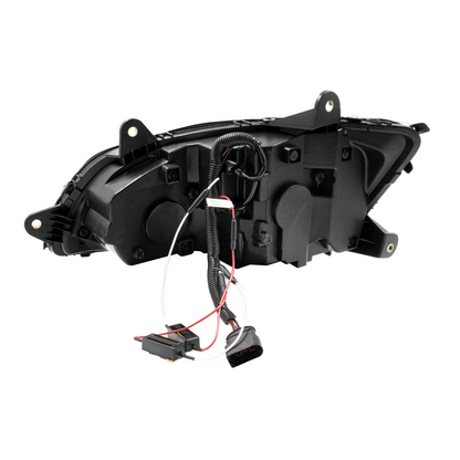 Bundle (2pcs): LED Chrome Projection Headlight With Sequential Turn Signal For 2008-2017 Kenworth T660-Driver and Passenger