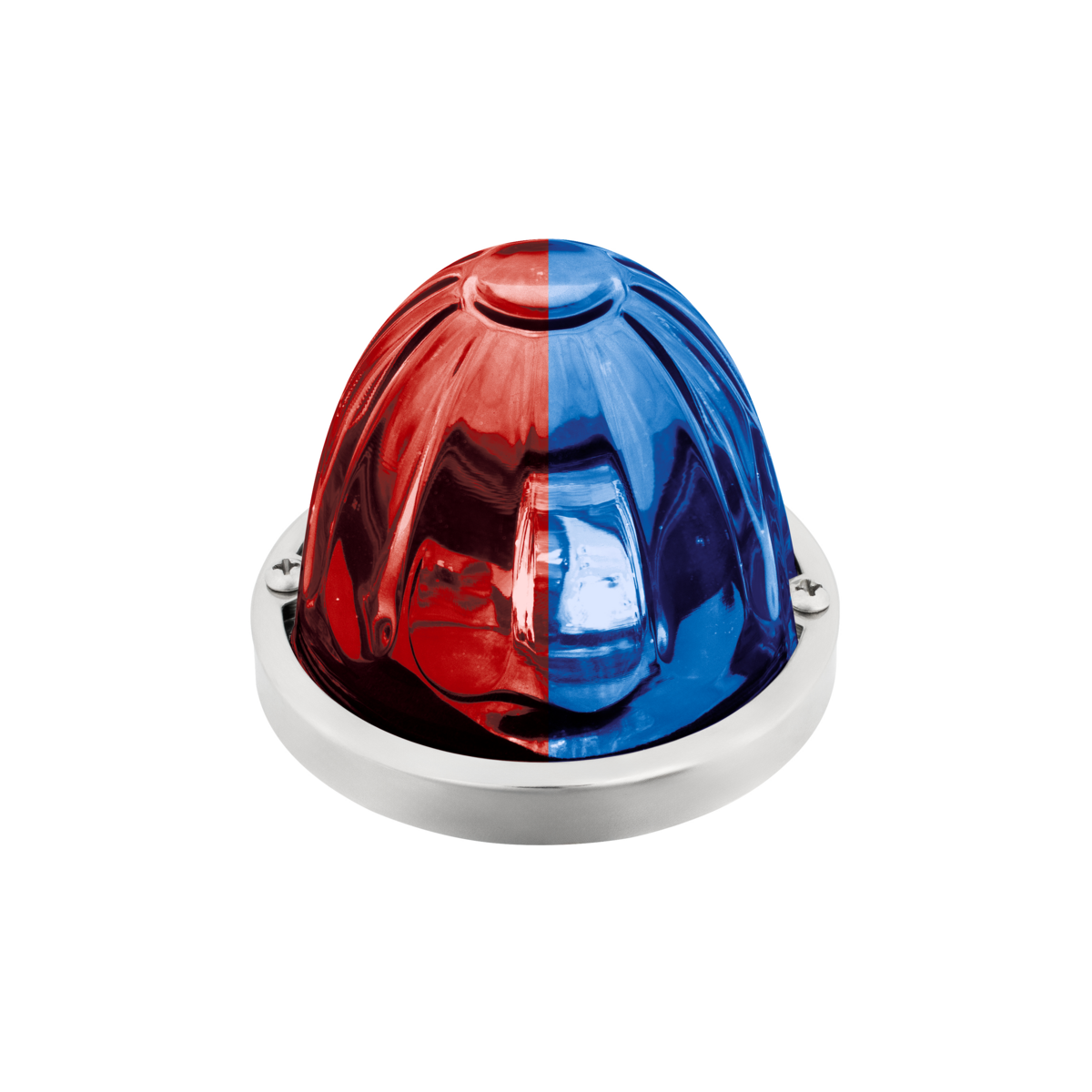 Double Fury 4 LED Dual Function Glass Watermelon Light -Red & Blue LED
