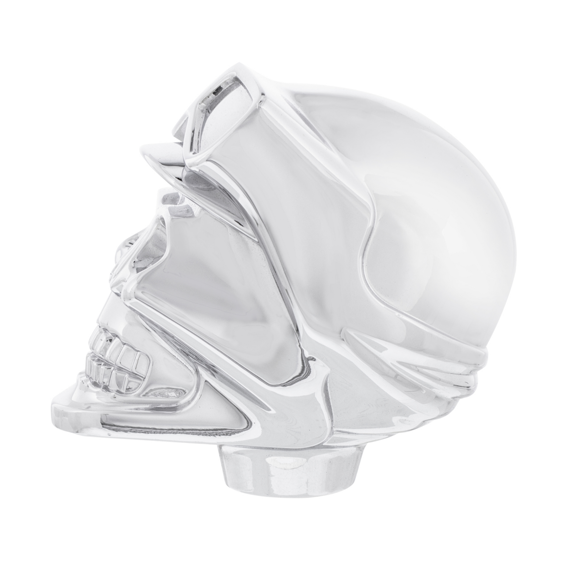 Skull Biker 1/2"-13 Thread-on Shift Knob - Chrome(Bulk)