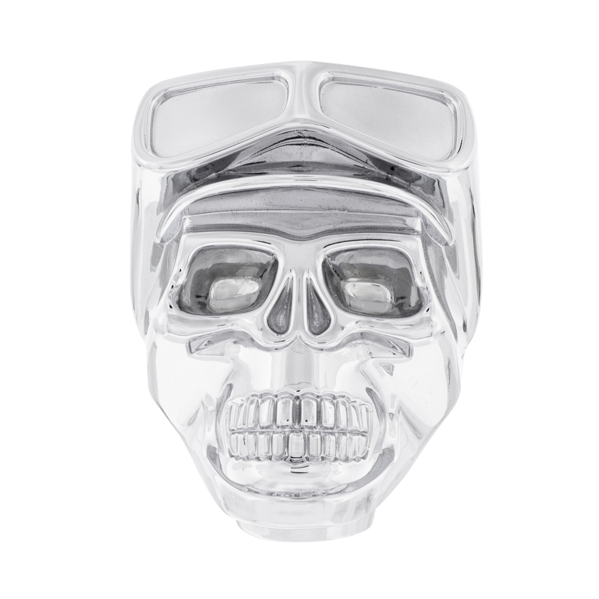 Skull Biker 1/2"-13 Thread-on Shift Knob - Chrome(Bulk)