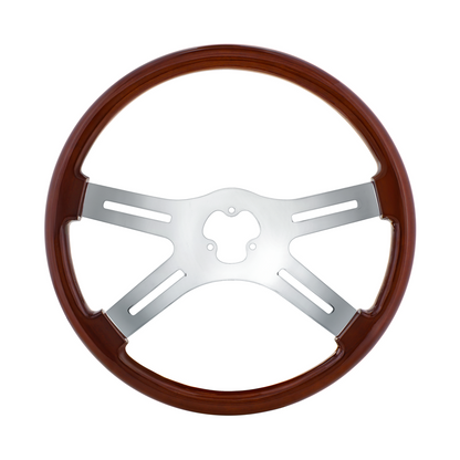 18" Chrome 4 Spoke Steering Wheel