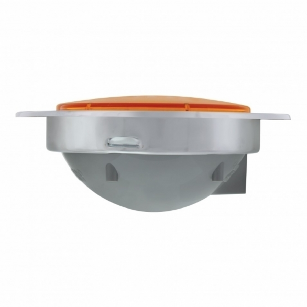 7 LED 4" SS Flange Turn Signal Light - Amber LED/Amber Lens
