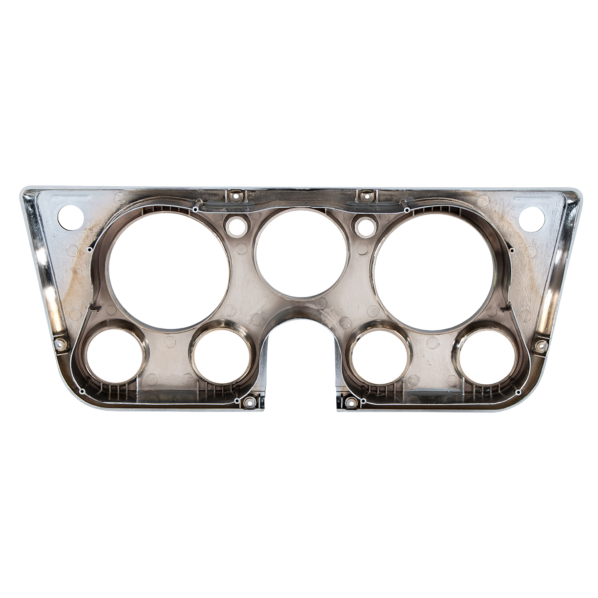 Dash Bezel For 1969-72 Chevy & GMC Truck With 7 Gauges - Black & Chrome