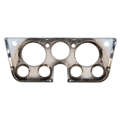 Dash Bezel For 1969-72 Chevy & GMC Truck With 7 Gauges - Black & Chrome