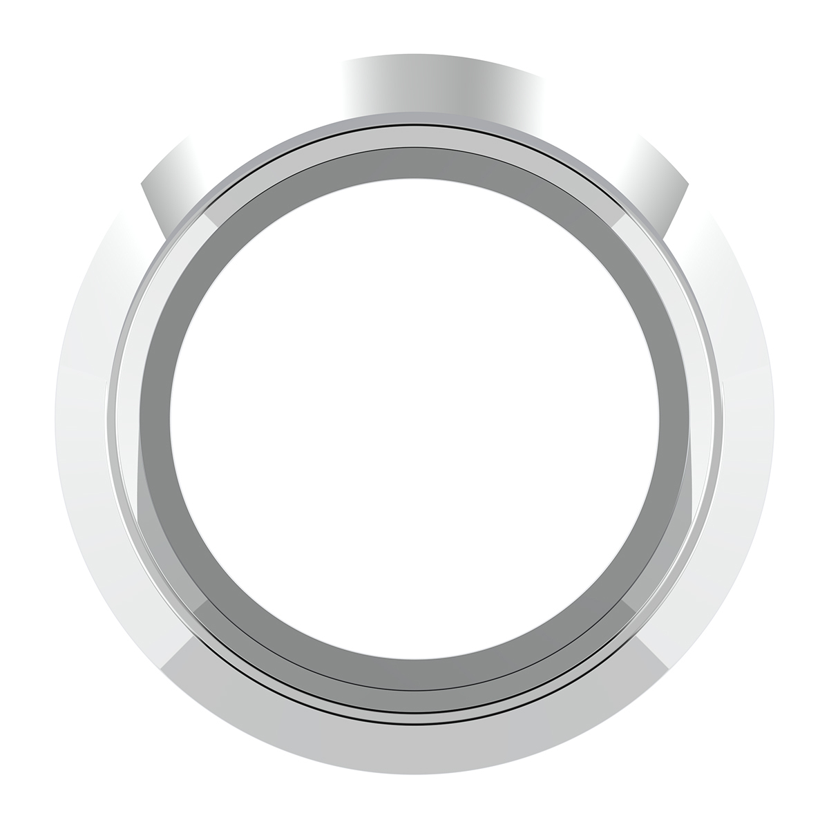 Chrome Plastic Small Gauge Cover With Visor For 1996-2010 Freightliner Century