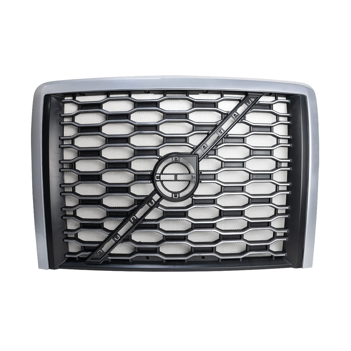 Grille With Bug Screen For 2018-2024 Volvo VNL-Silver