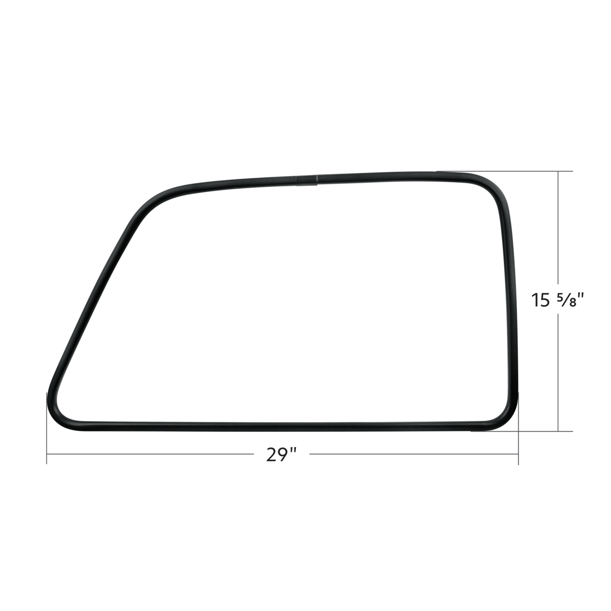Black Exterior Door Window Molding For 1947-1955 Chevrolet & GMC 1st Series - L/H