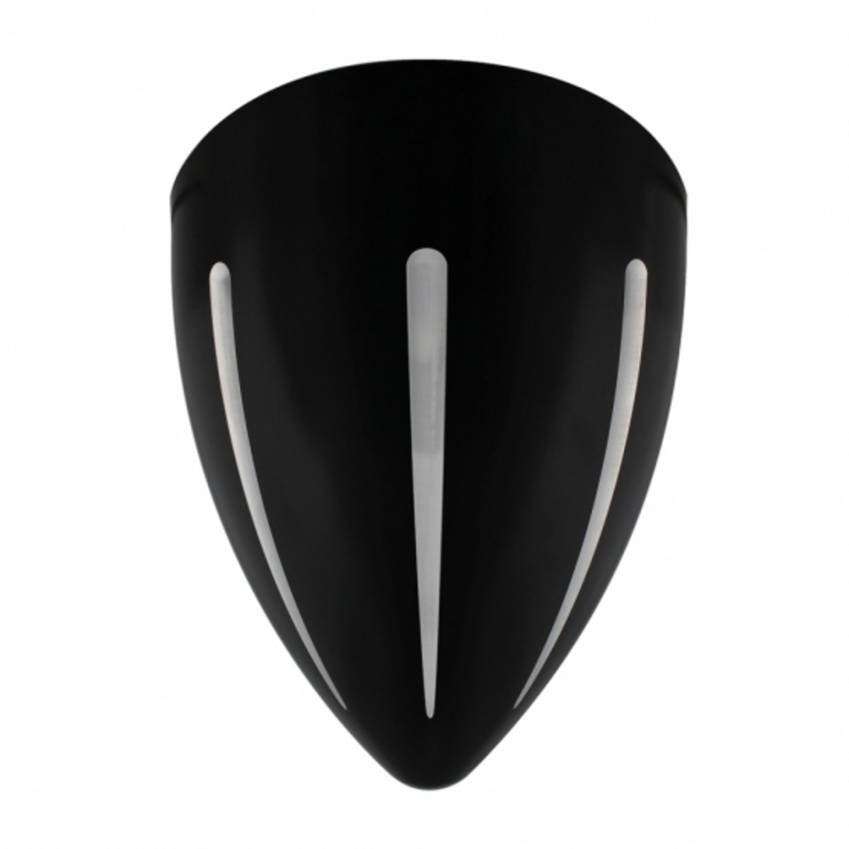 Black "BILLET" Style Groove Headlight Housing With Visor