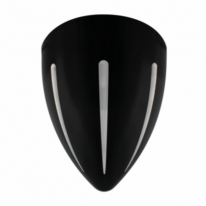 Black "BILLET" Style Groove Headlight Housing With Visor