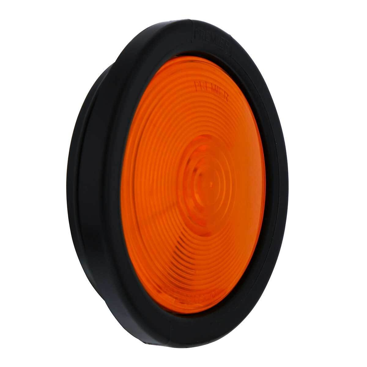 4" Round Dual Function Turn Signal Light Kit - Amber Lens