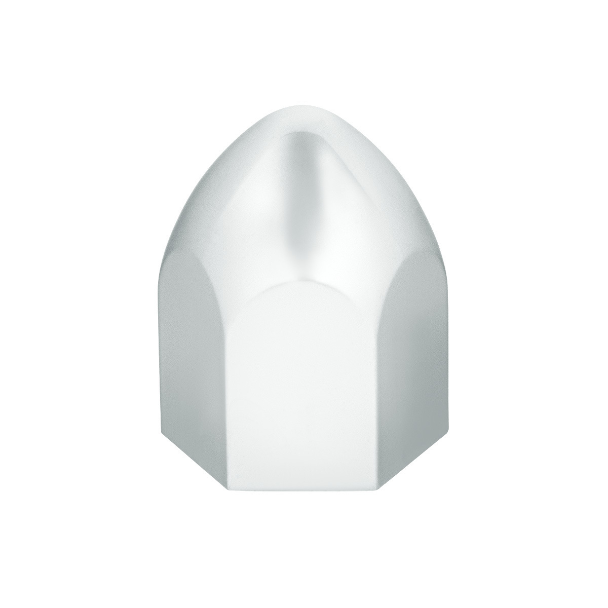 1" x 1 5/8" Chrome Plastic Bullet Nut Cover - Push-On (10 Pack)