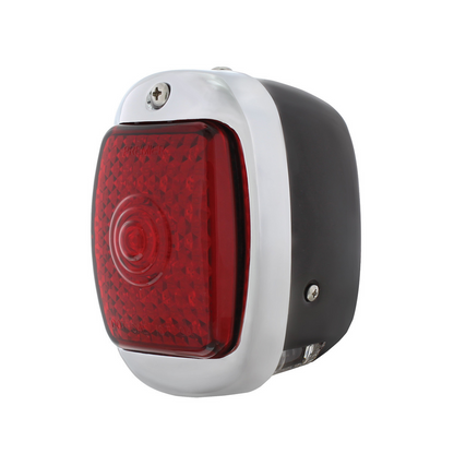 27 LED Sequential Tail Light Assembly With Black Housing For 1937-38 Chevy Car - L/H