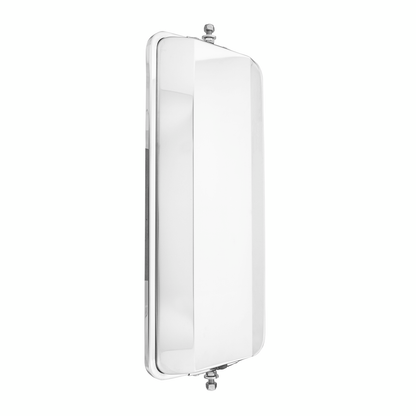7" X 16" 430 Stainless Steel West Coast Style Mirror - Heated