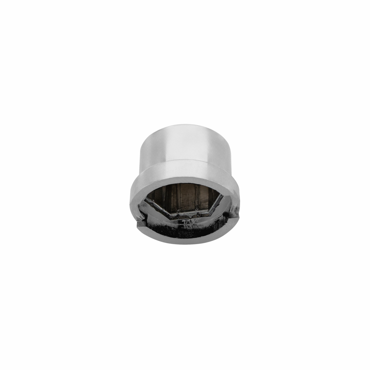 7/16" x 3/4" Chrome Plastic Pointed Nut Covers - Push-On (10-Pack)