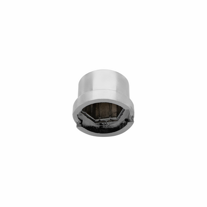 7/16" x 3/4" Chrome Plastic Pointed Nut Covers - Push-On (10-Pack)
