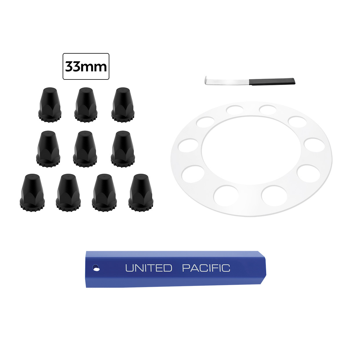 Aero Full-Moon Rear Axle Cover Kit - Candy Red