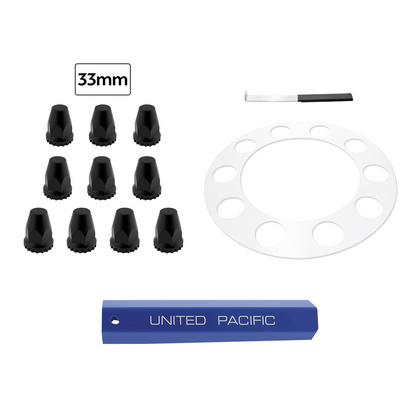 Aero Full-Moon Rear Axle Cover Kit - Candy Red