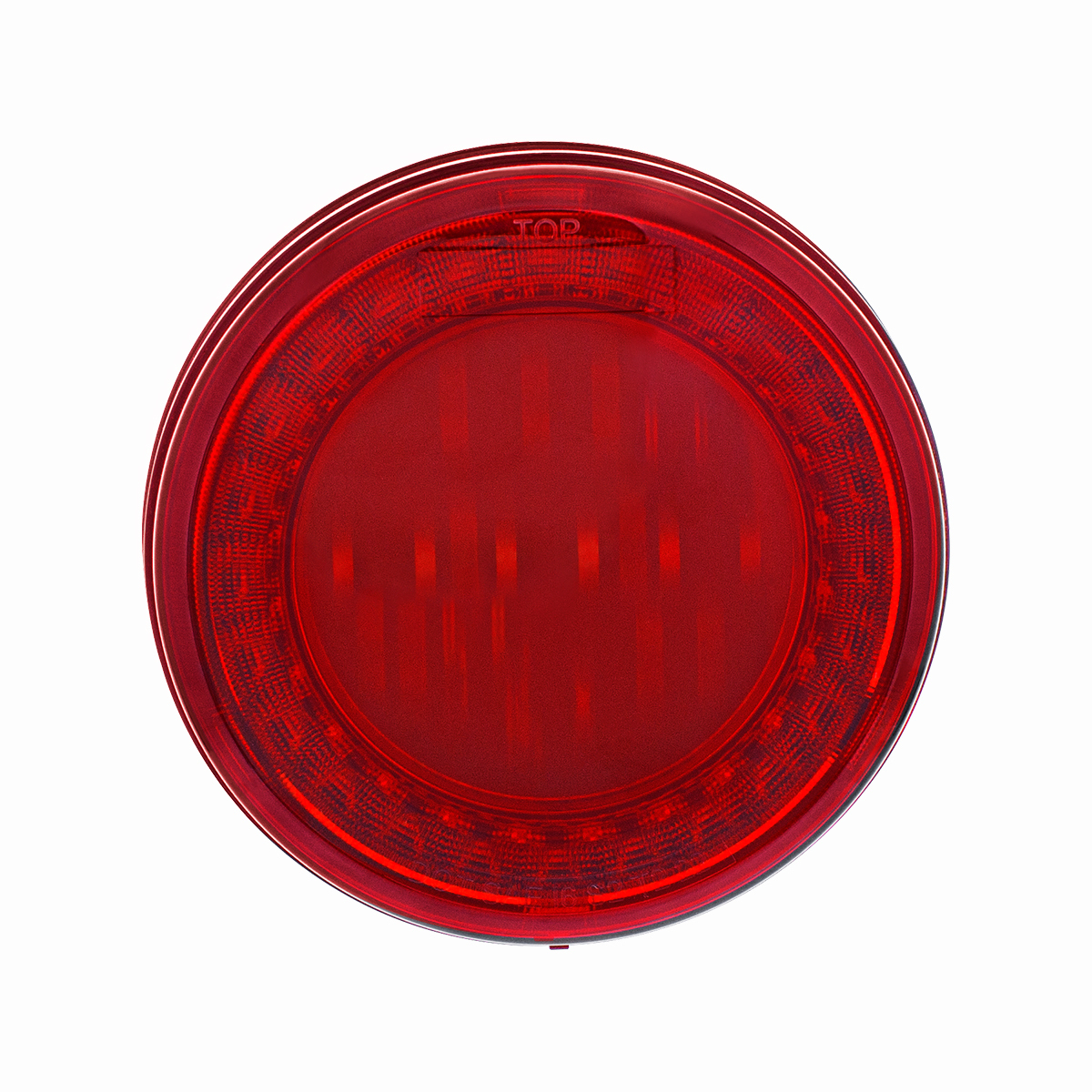 30 LED 4" Round Lumos Light I-Series (Stop, Turn & Tail) - Red LED/Red Lens