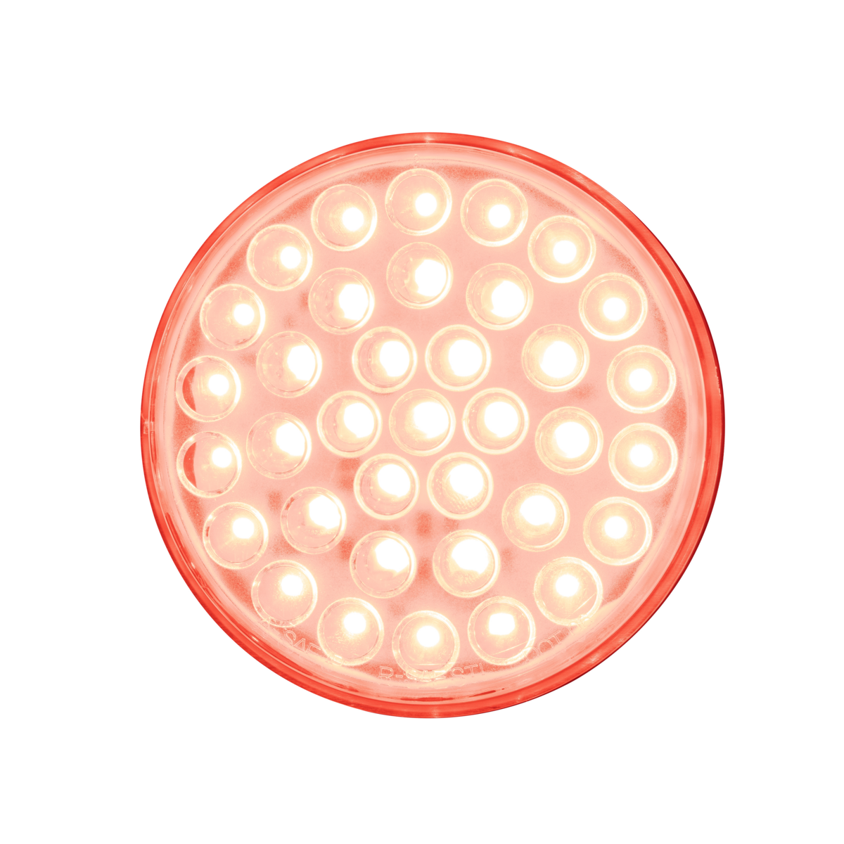 36 LED 4" Round Light (Stop, Turn & Tail) - Red/Clear Lens (Bulk)