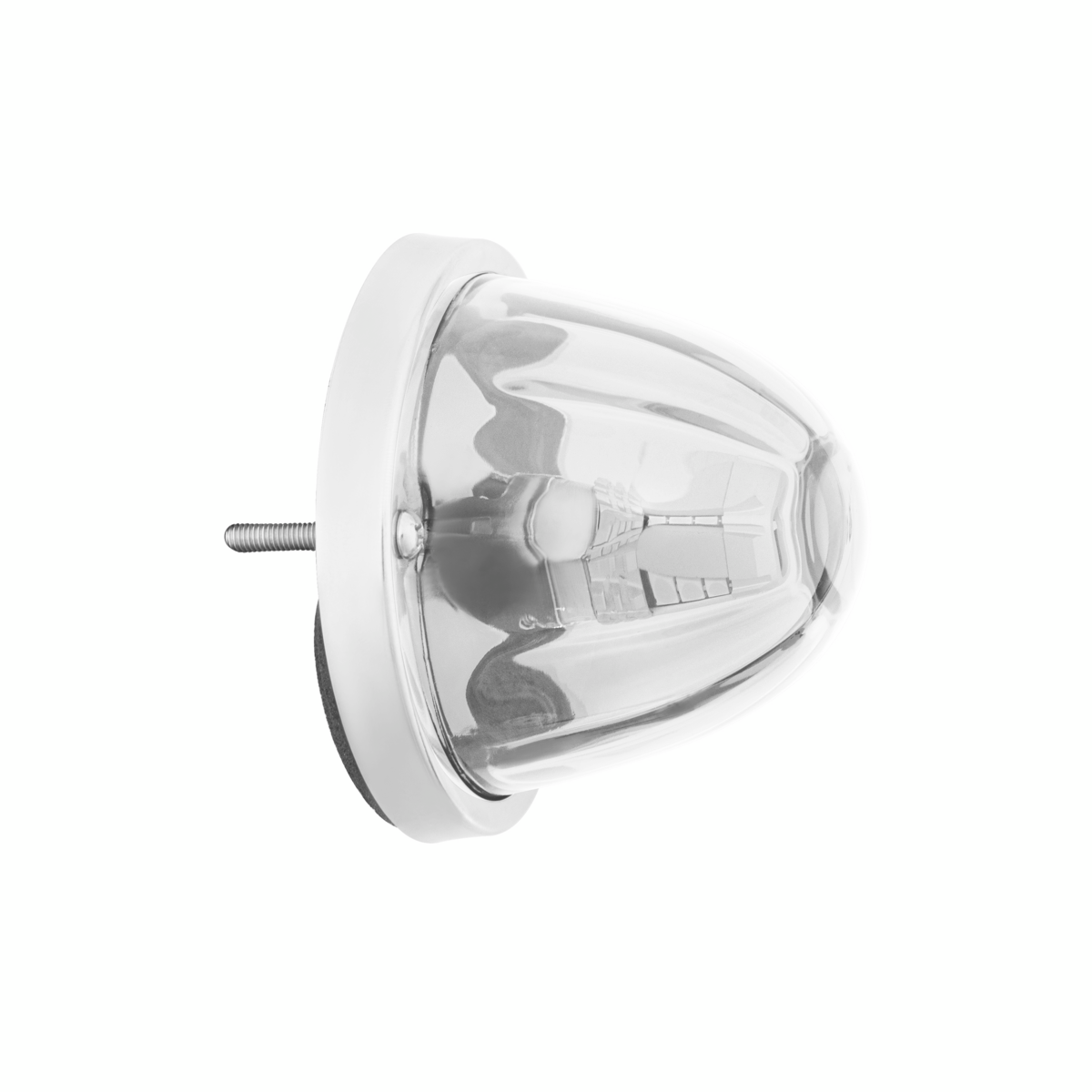 UltraBurst Glass Watermelon Flush Mount Kit With 18 LED Bulb-Blue LED/Clear Lens