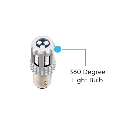 UltraBurst Glass Watermelon Flush Mount Kit With 18 LED Bulb-Blue LED/Clear Lens