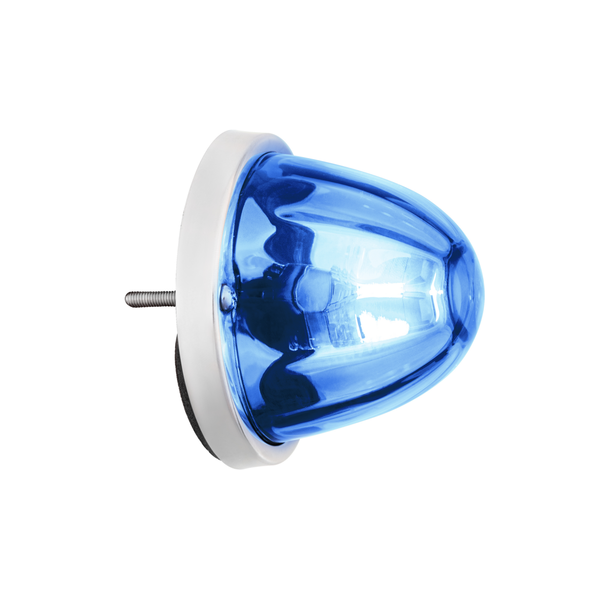 UltraBurst Glass Watermelon Flush Mount Kit With 18 LED Bulb-Blue LED/Clear Lens