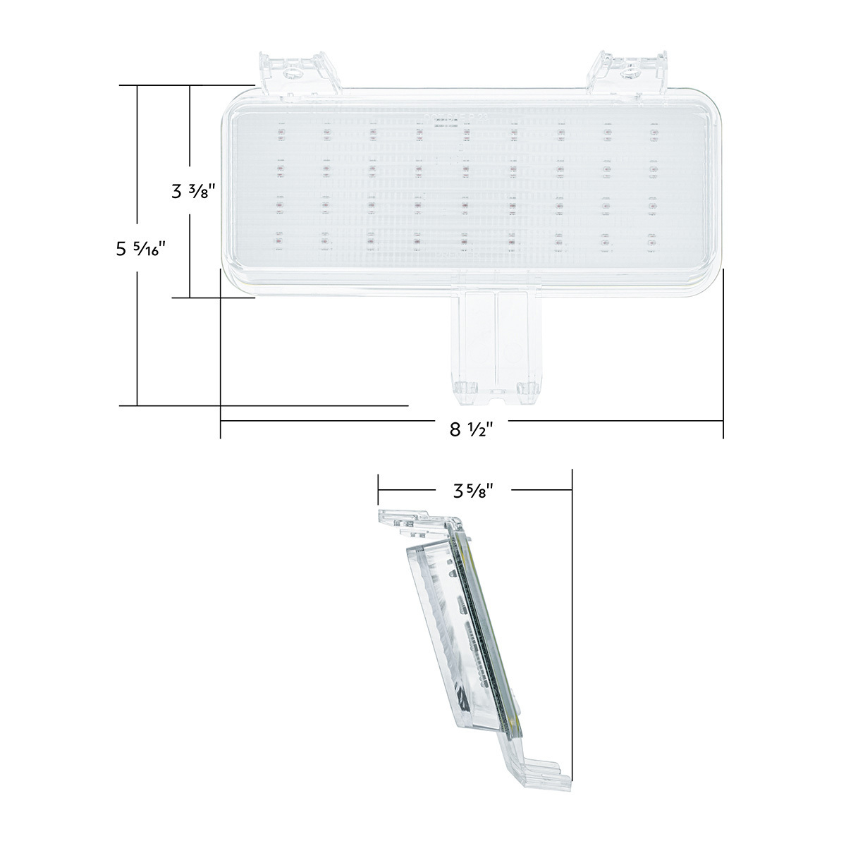 36 LED Sequential Parking Light For 1981-1982 Chevrolet & GMC Truck-Amber LED/Clear Lens L/H