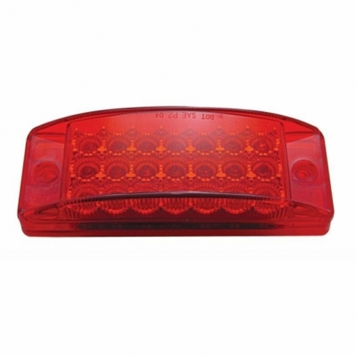 21 LED Reflector Rectangular Light (Clearance/Marker) - Red LED/Red Lens