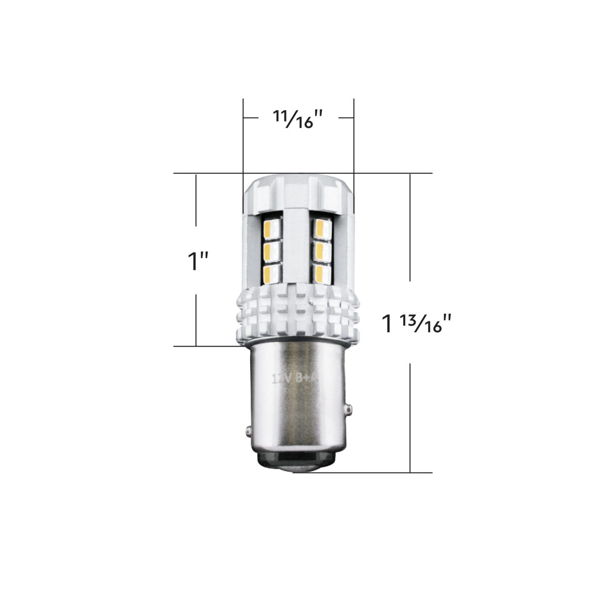 360-Degree Double Fury High Power 18 LED 1157 Bulb-Red & Blue LED