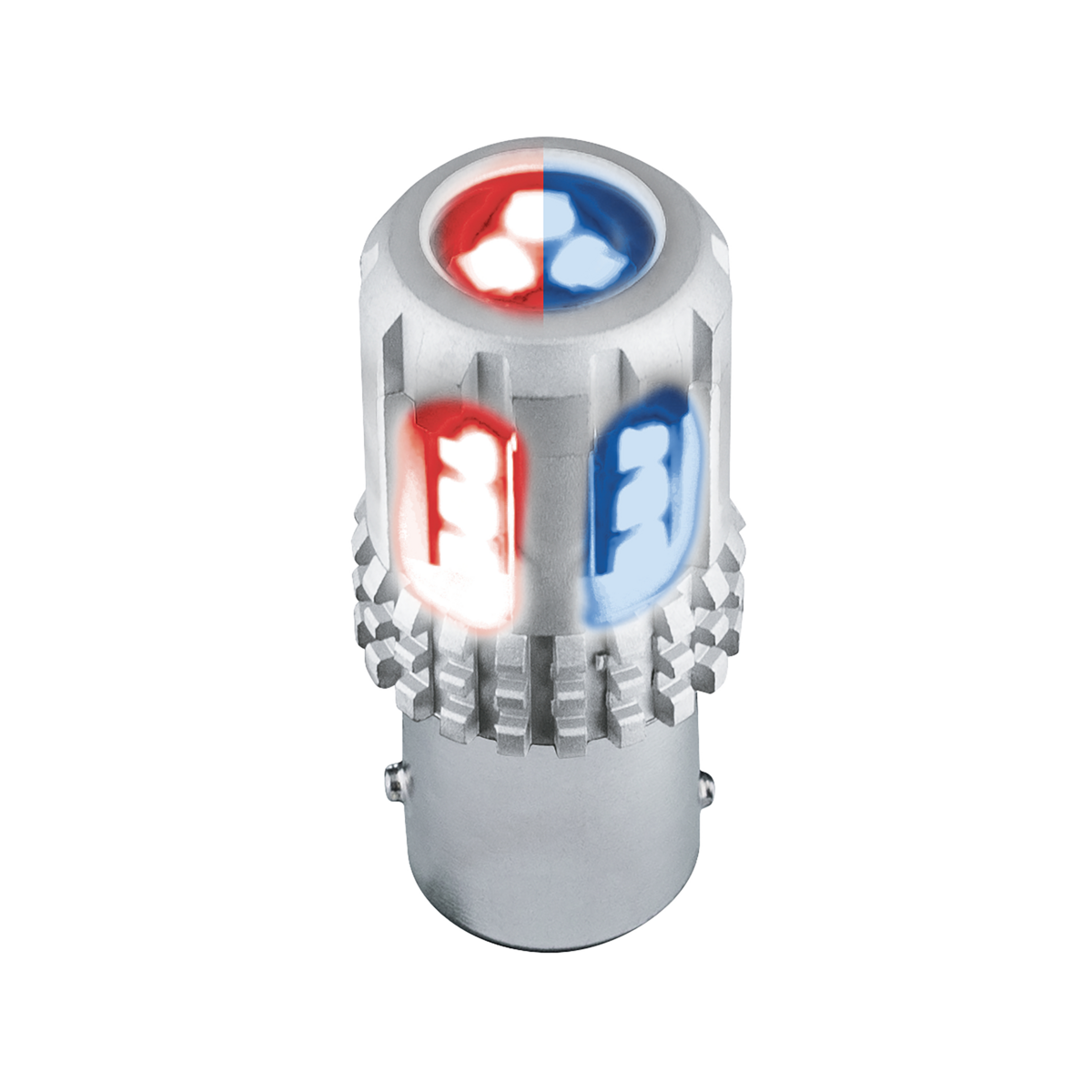 360-Degree Double Fury High Power 18 LED 1157 Bulb-Red & Blue LED