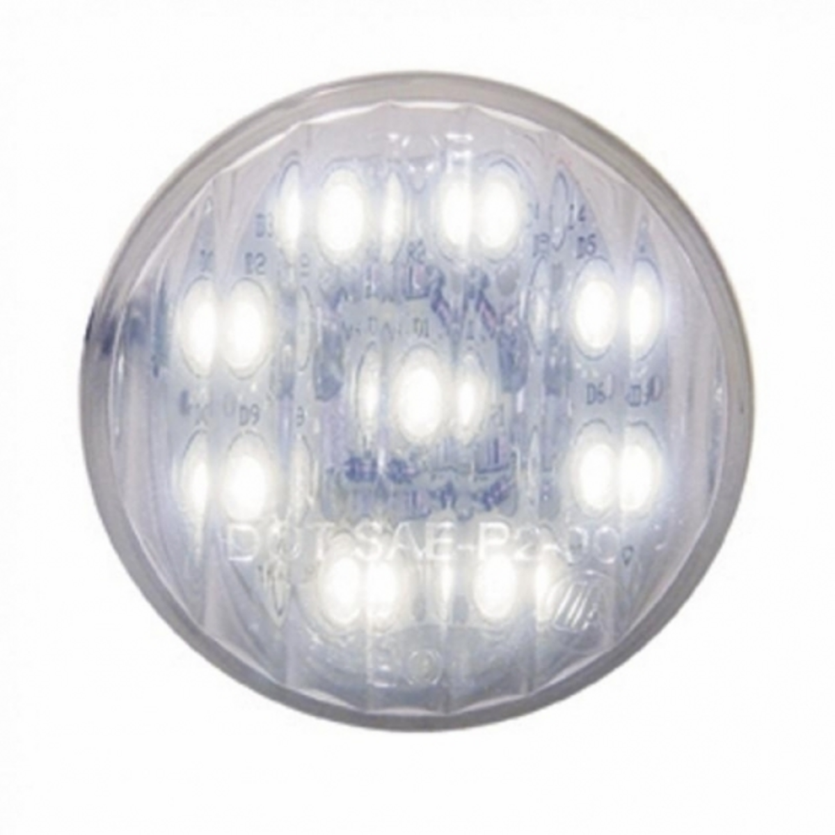 9 LED 2" Auxiliary/Utility Light - White LED/Clear Lens (Bulk)