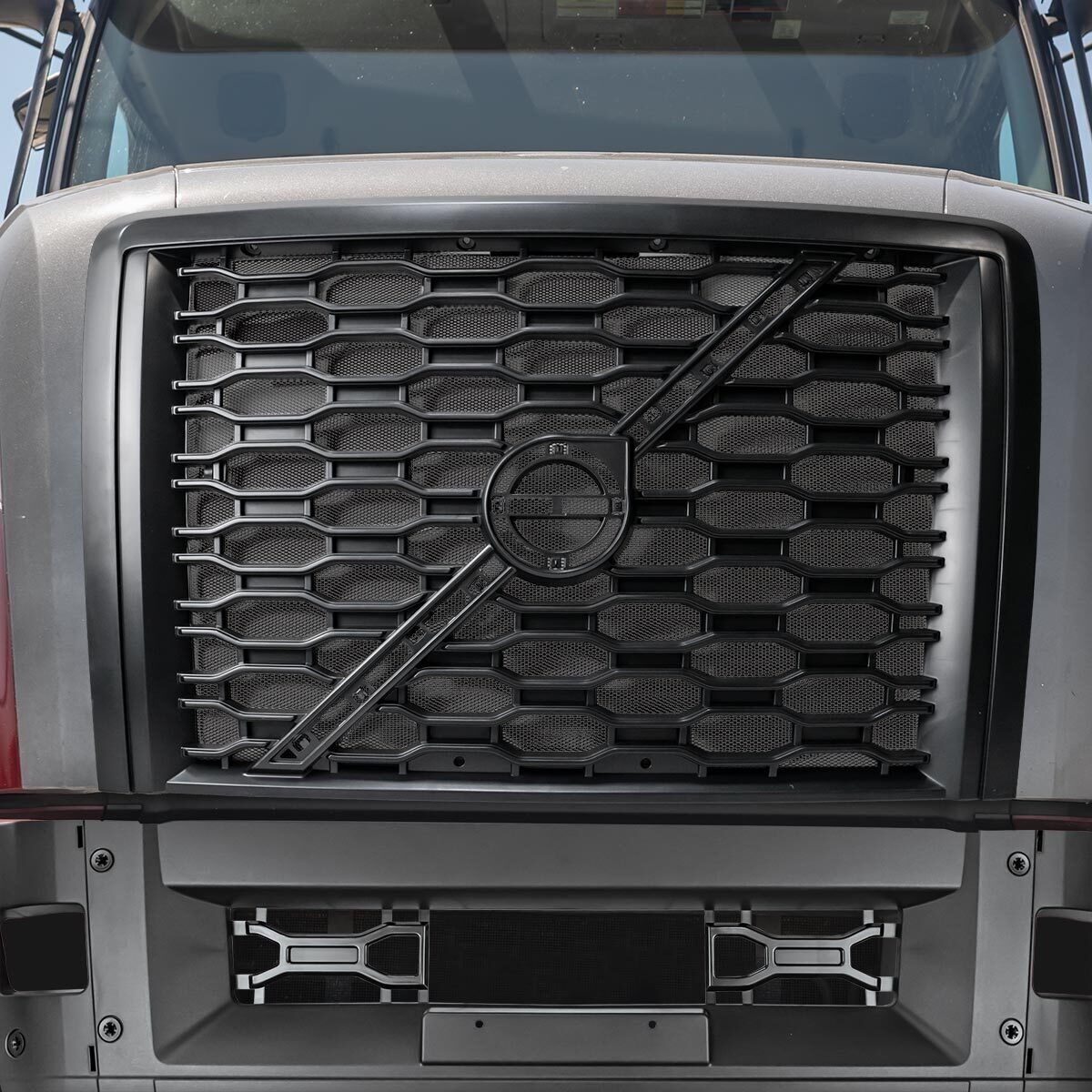 Grille With Bug Screen For 2018-2024 Volvo VNL-Black