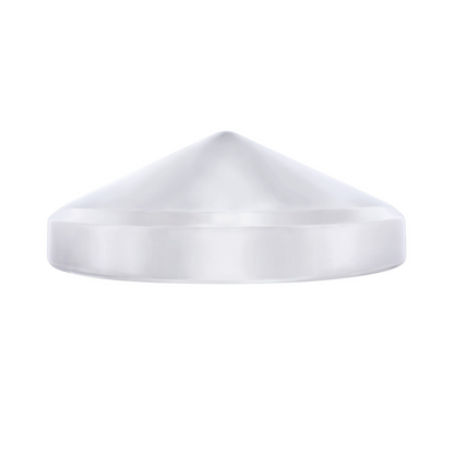 7-1/2" Chrome Pointed Rear Hubcap