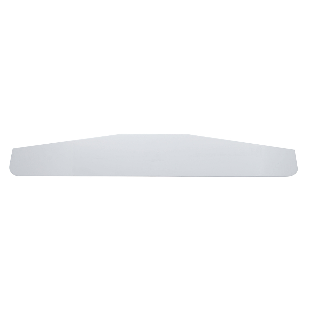 3" X 16" Chrome Standard Bottom Mud Flap Plate - Welded Stud