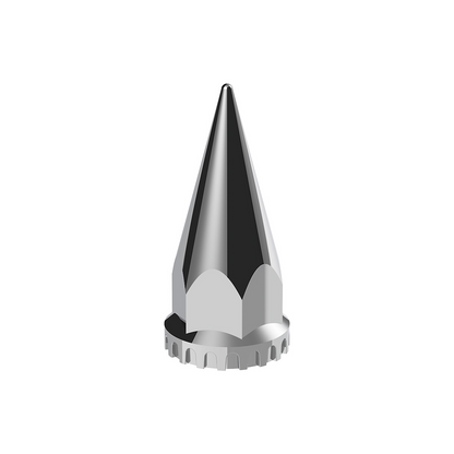 33mm X 4-3/4" Chrome Super Spike Nut Covers - Thread-On (60-Pack)