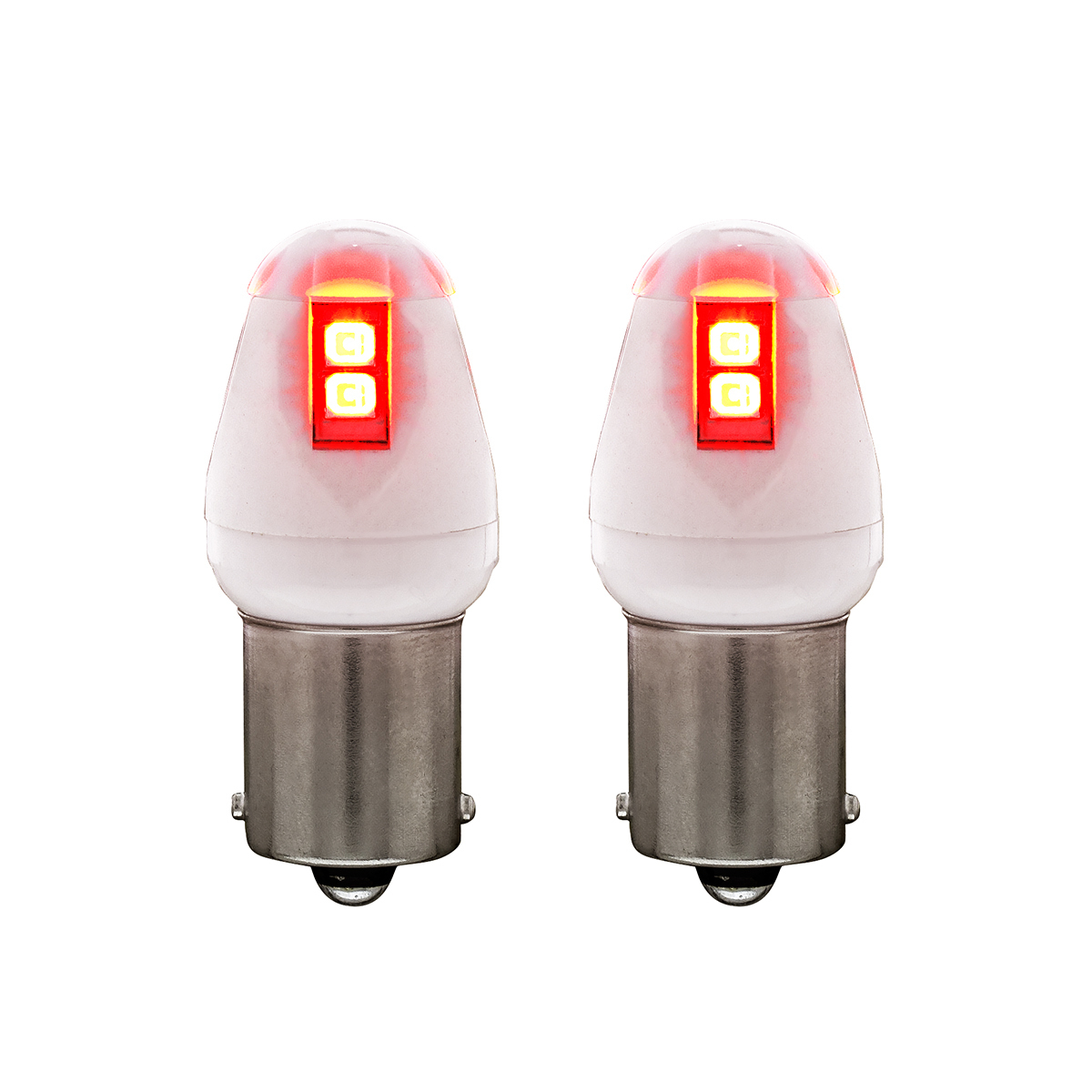 High Power 8 LED 1156 Type Bulb - Red (Card of 2)