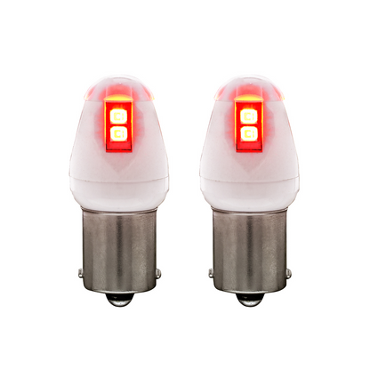 High Power 8 LED 1156 Type Bulb - Red (Card of 2)