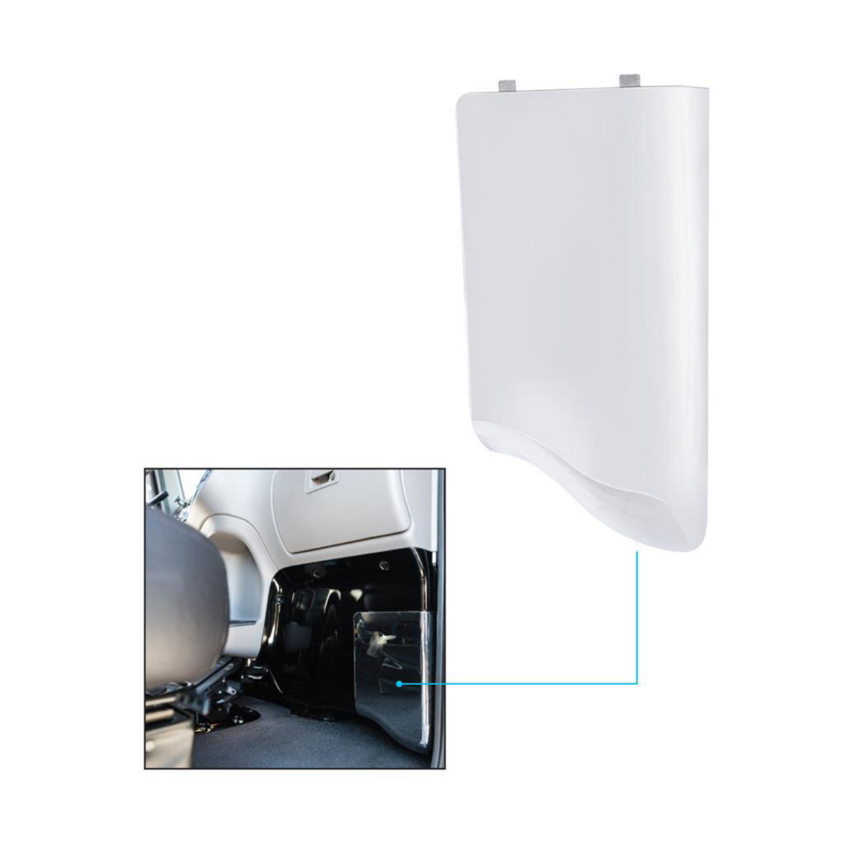 Chrome Plastic Cabin Air Filter Door For Peterbilt 389 (2010+), 388 (2010-2014), And 386 (2010-2016)