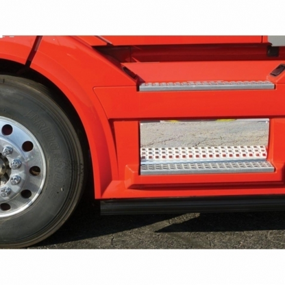 Stainless Front Lower Step Kick Plate For 2006-2017 Volvo VNL