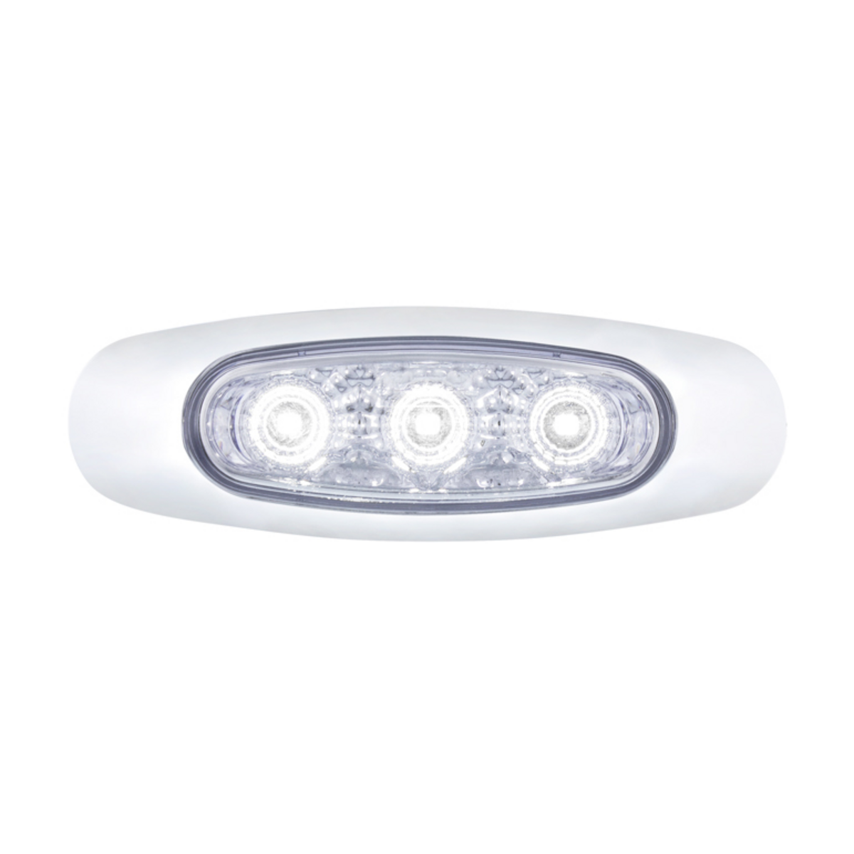 5 LED Reflector Auxiliary/Utility Light With Side Ditch Light -White LED/Clear Lens (Bulk)